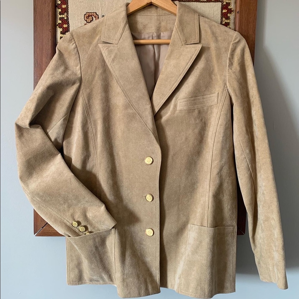 Vintage Union Made Abe Schrader Suede Blazer